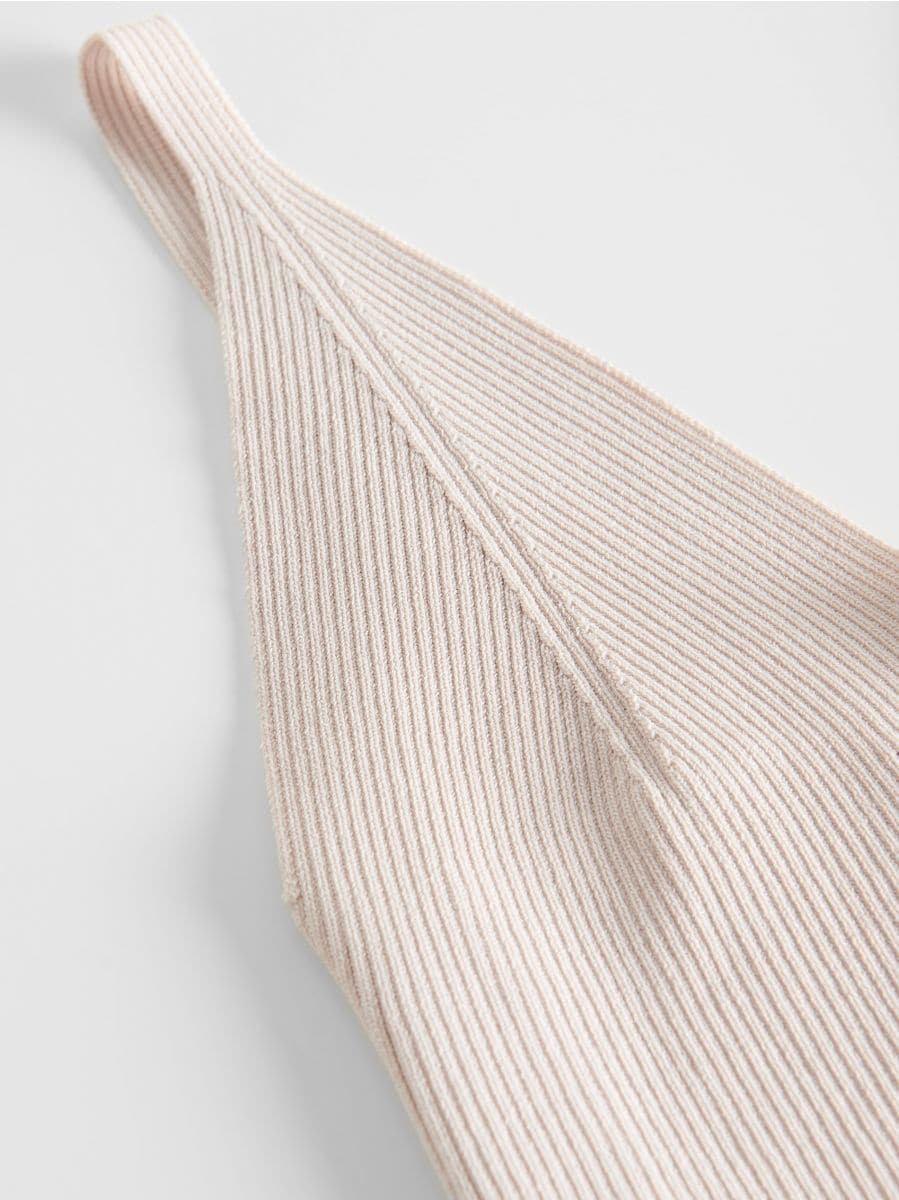 Knitted top - nude - RESERVED - 5