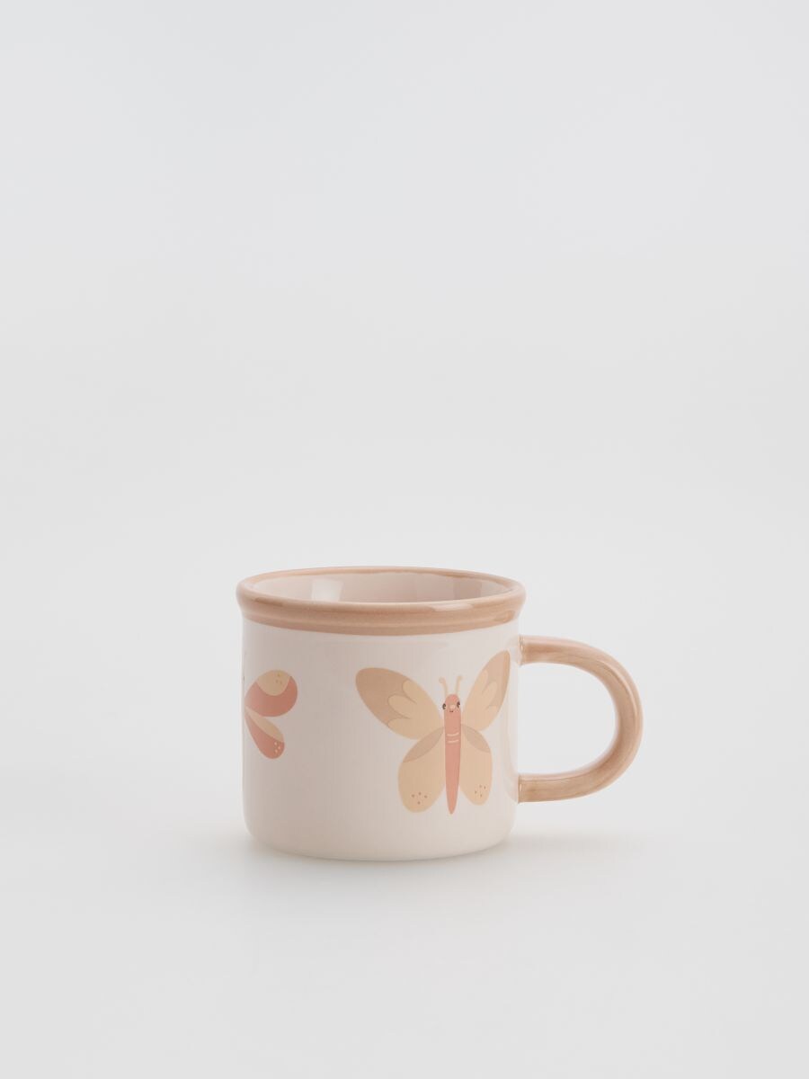 Cană din ceramică, cu model - roz-pastel - RESERVED