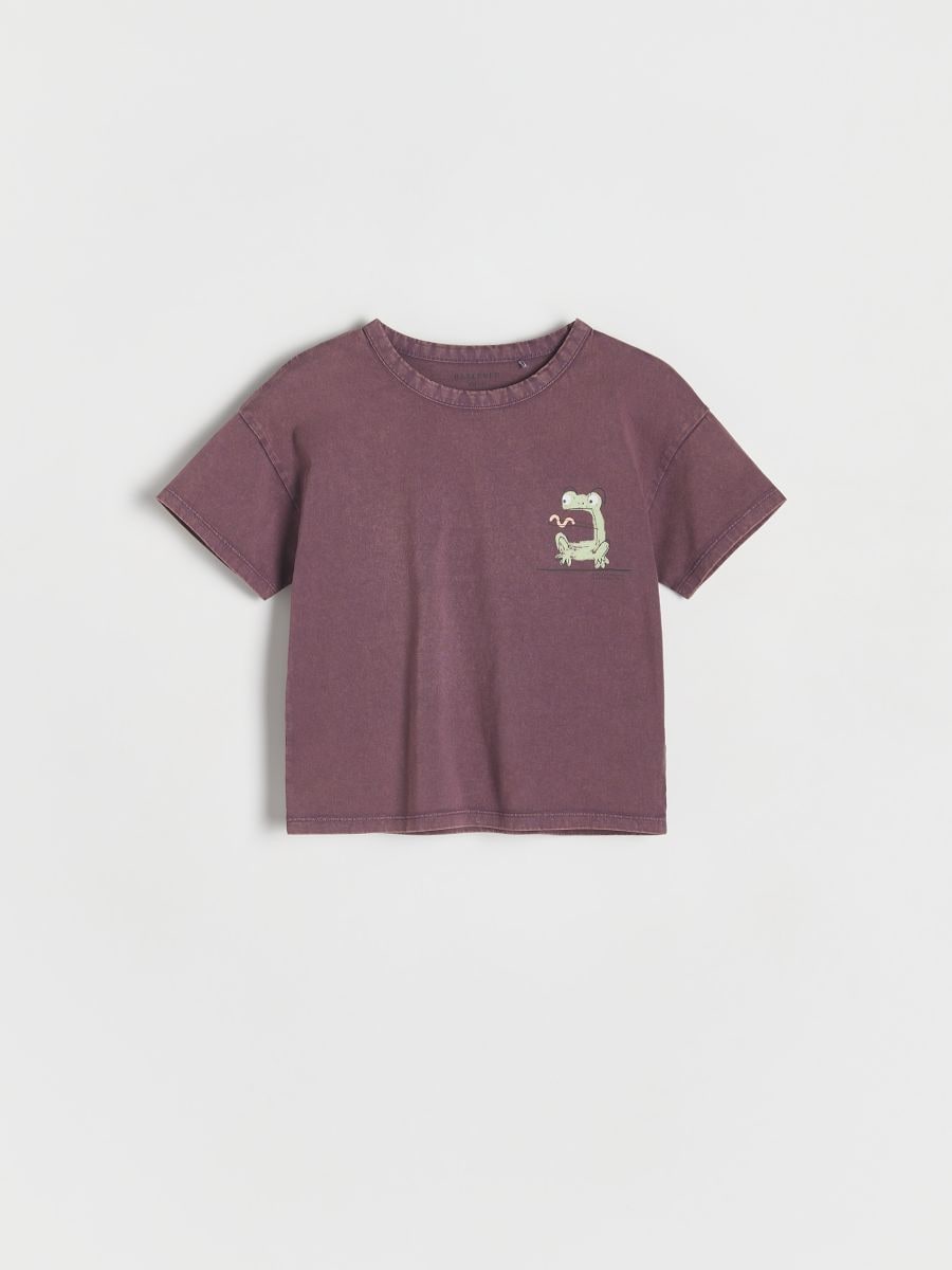 Oversized t-shirt - GRAPE - RESERVED