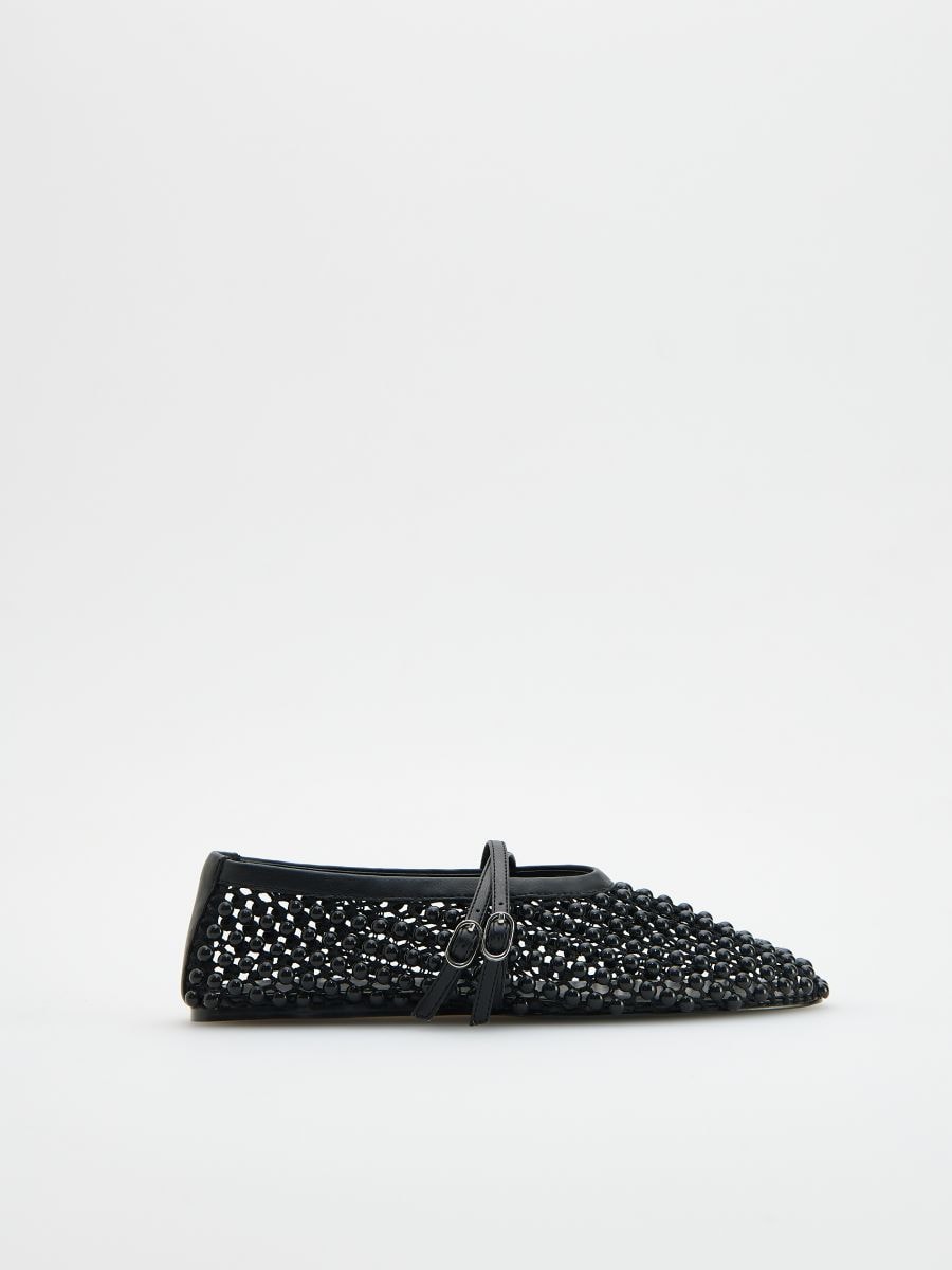Ballet flats with decorative studs - black - RESERVED - 2