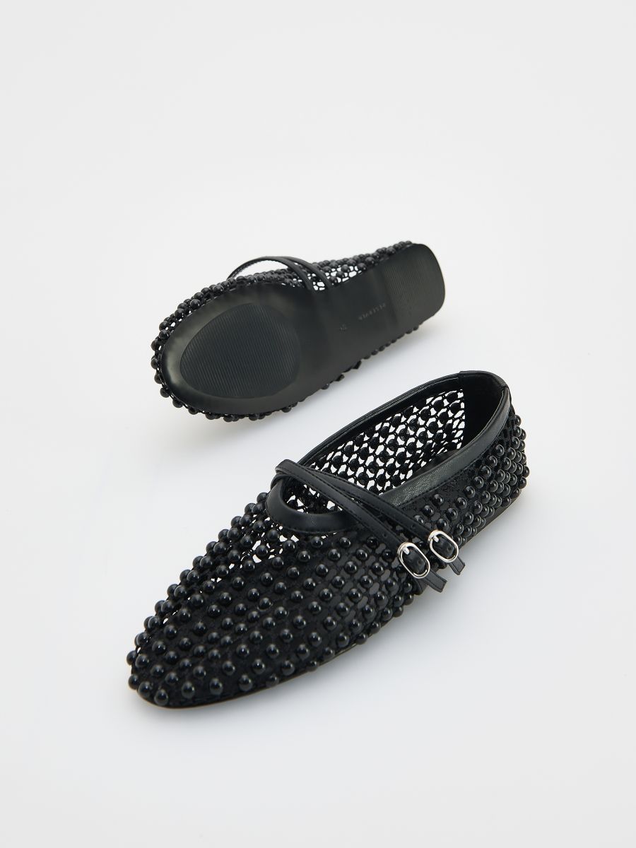 Ballet flats with decorative studs - black - RESERVED - 6