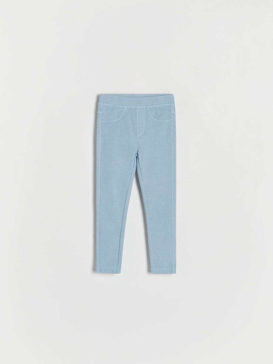 Elastične jegging pantalone - plava - RESERVED - 2