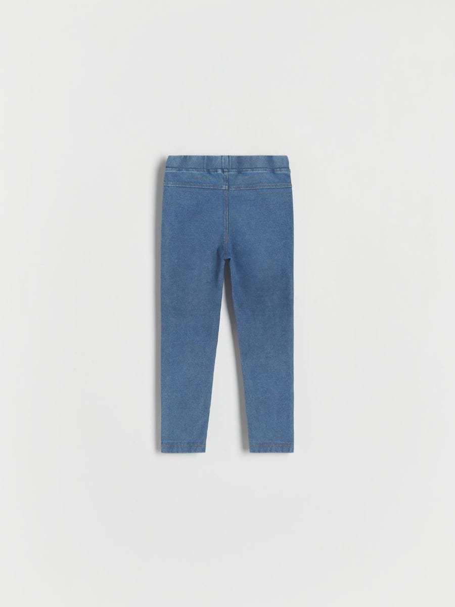 Elastic jeggings - blue jeans - RESERVED - 4