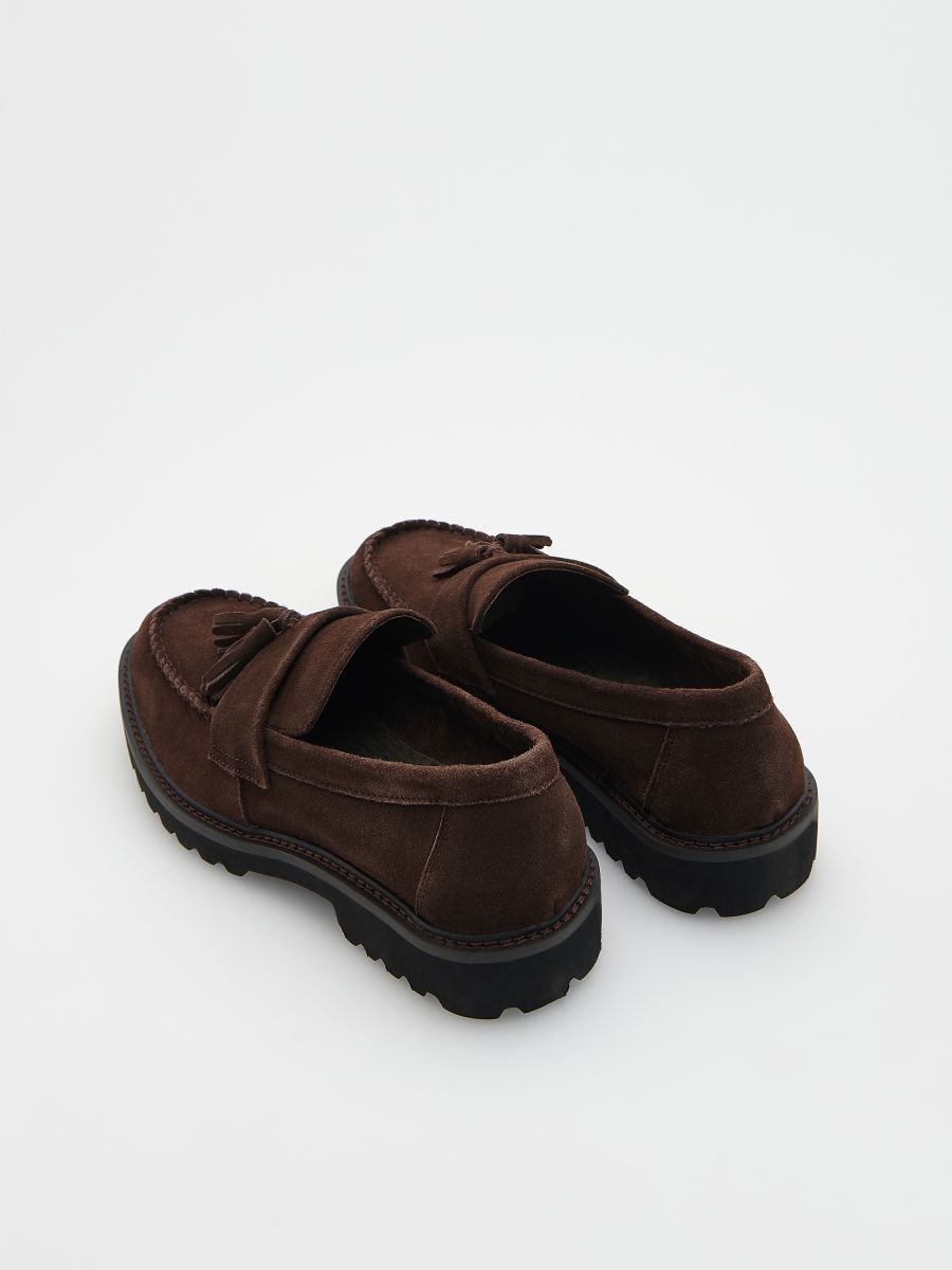 Mocassins en daim - brun foncé - RESERVED - 4