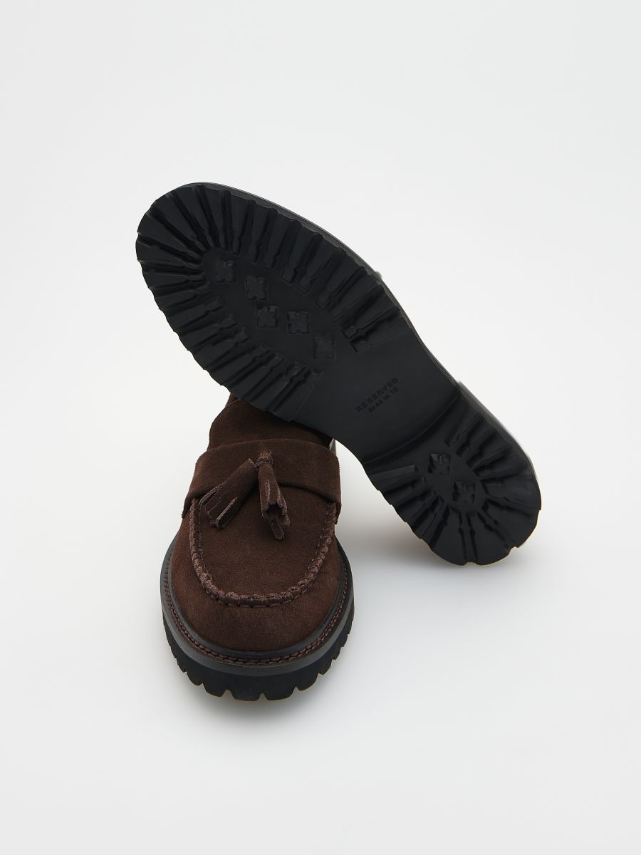 Mocassins en daim - brun foncé - RESERVED - 6