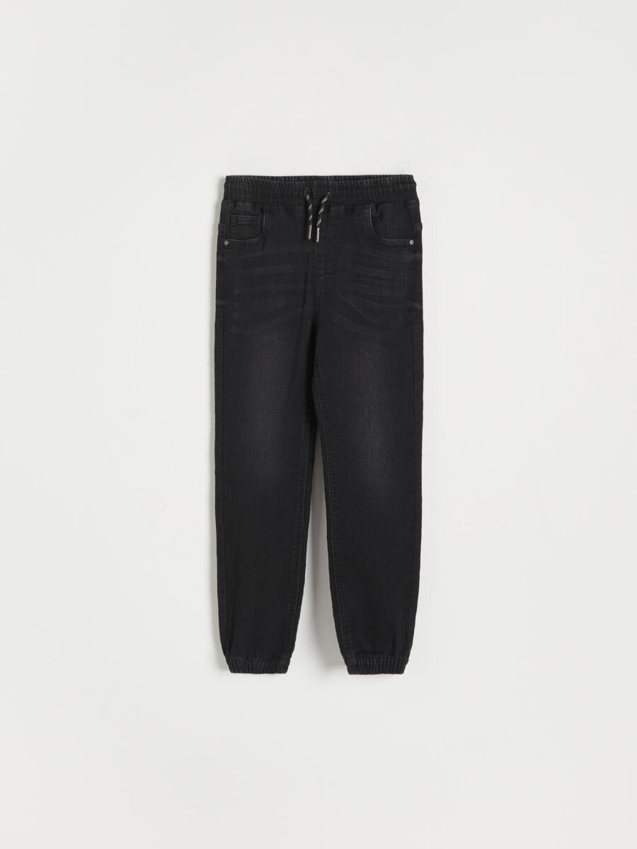 Elastic jogger jeans - black - RESERVED - 3