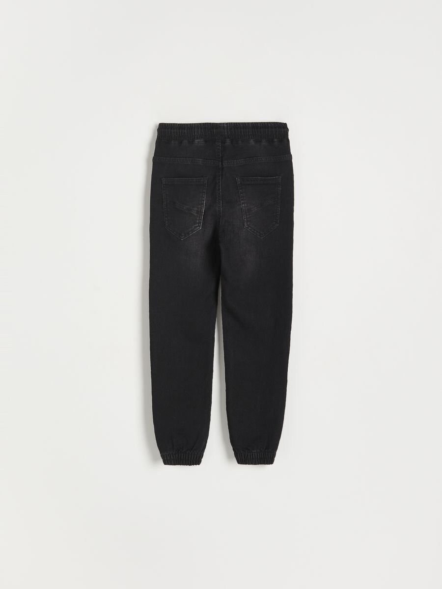 Elastic jogger jeans - black - RESERVED - 4