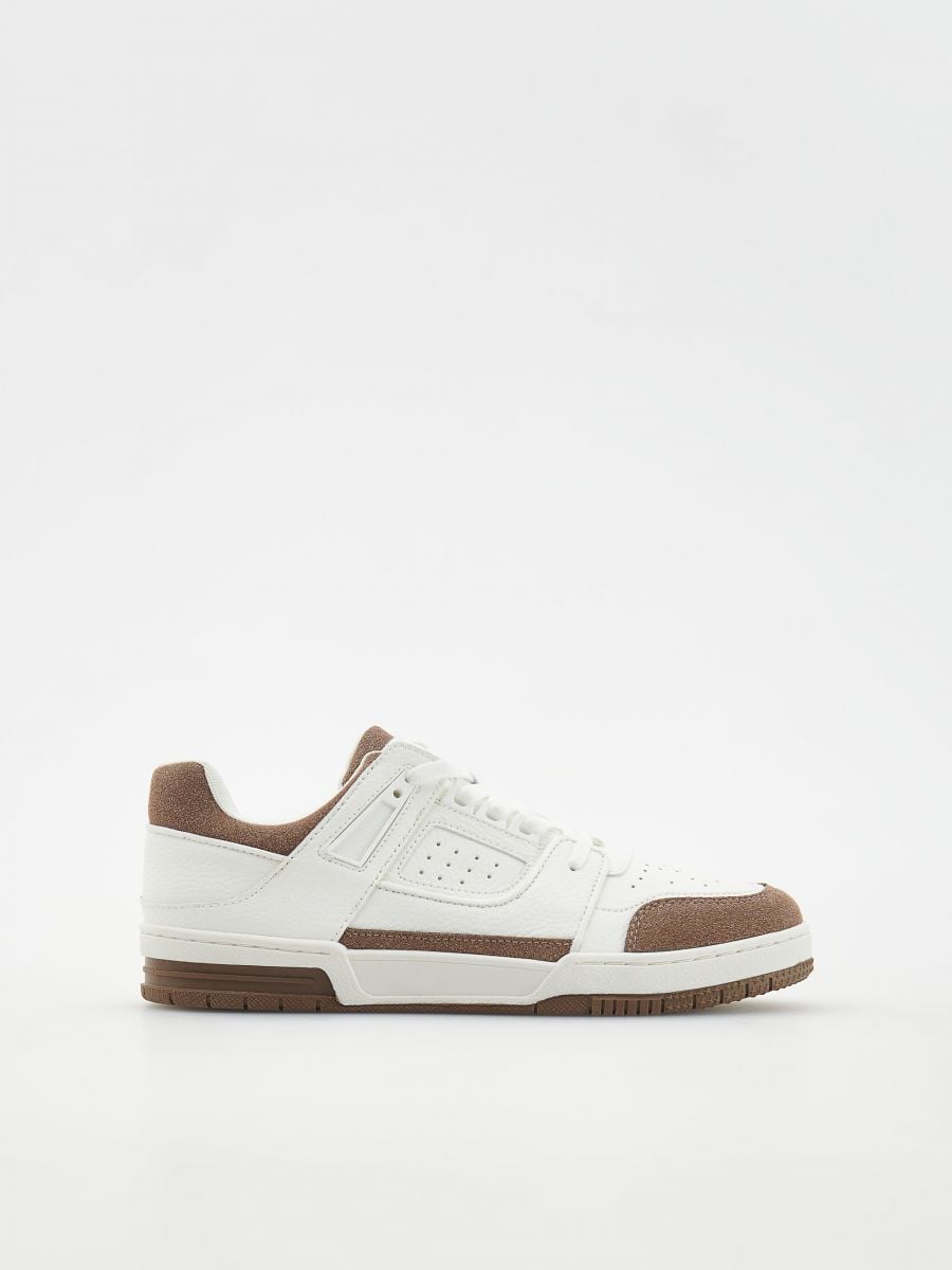 Sneaker in ecopelle - bianco - RESERVED