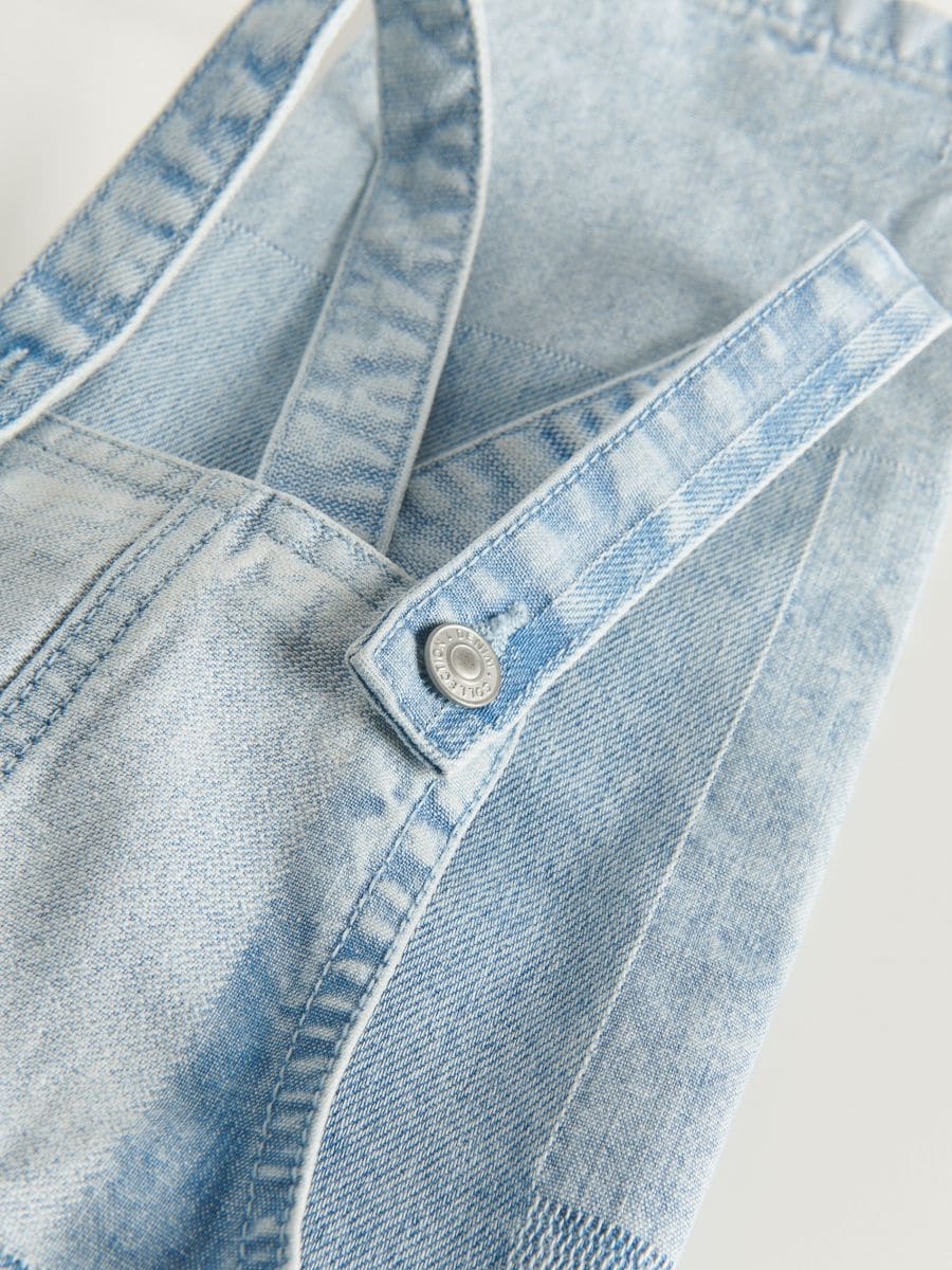 Patchwork denim dungarees - blue - RESERVED - 5