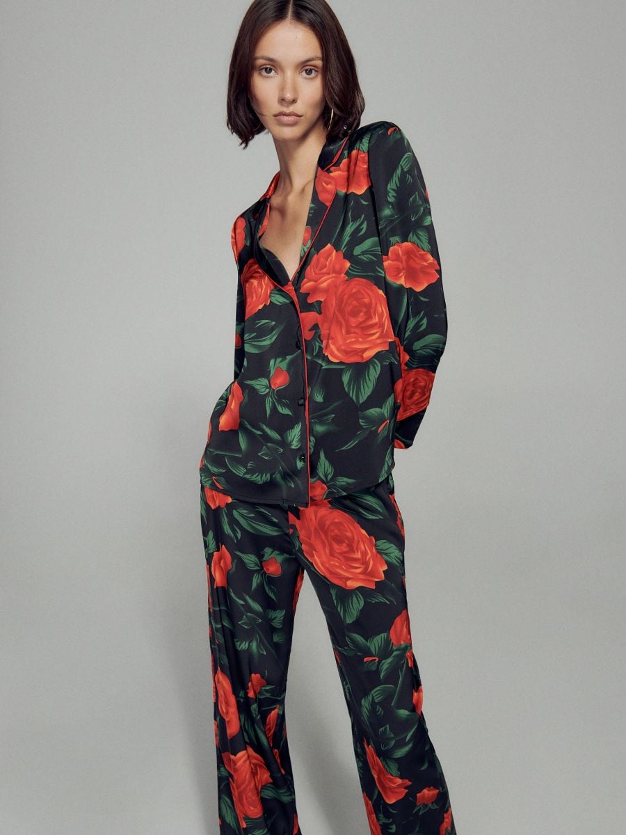 Patterned trousers - multicolor - RESERVED - 2