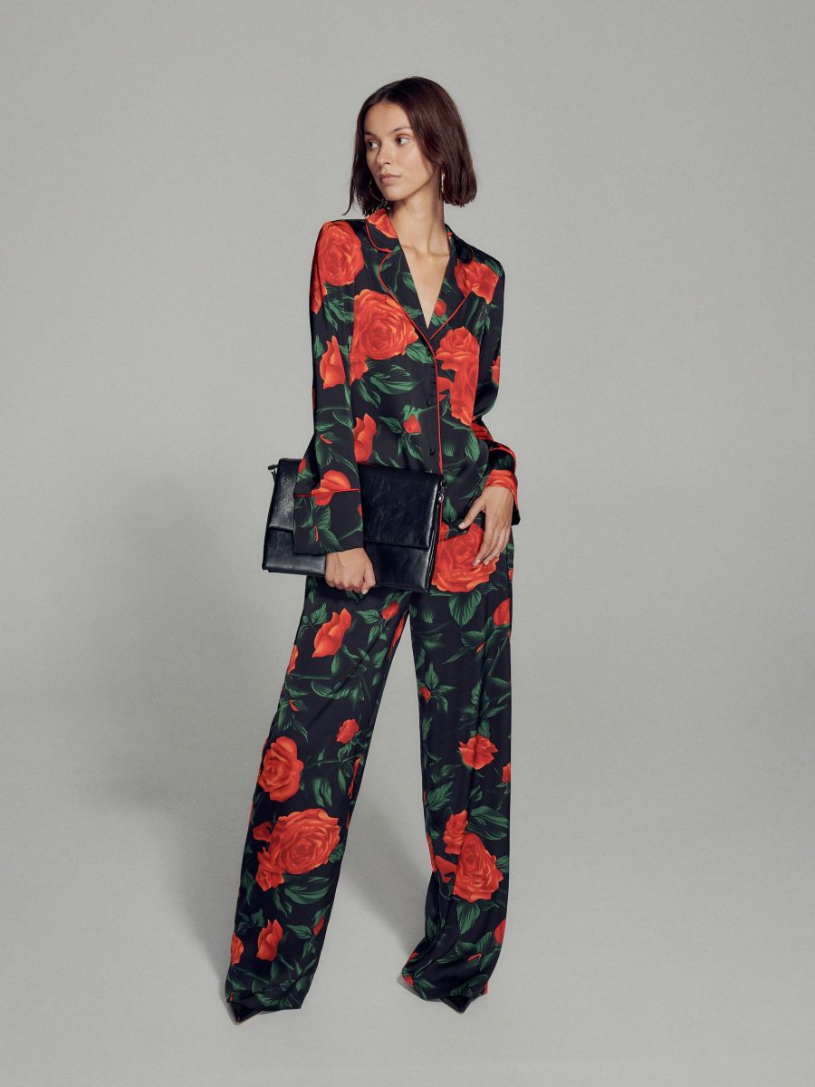 Patterned trousers - multicolor - RESERVED - 3