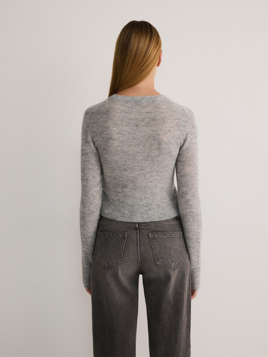 Jumper in alpaca blend - light grey - RESERVED - 4