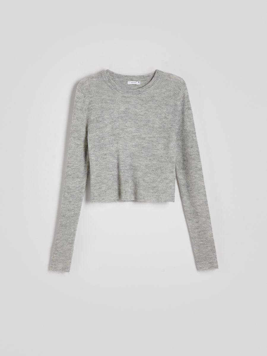 Jumper in alpaca blend - light grey - RESERVED - 5