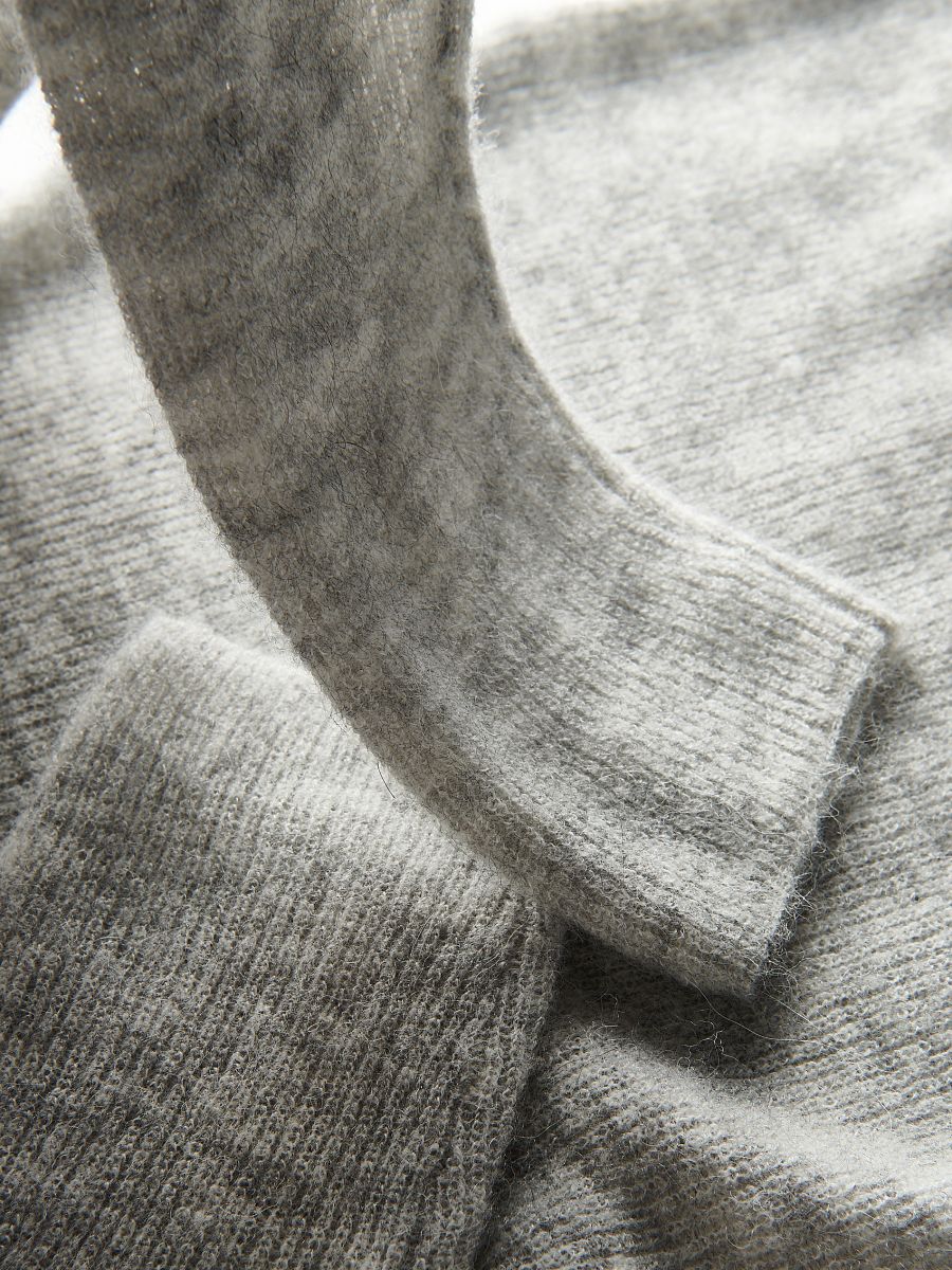 Jumper in alpaca blend - light grey - RESERVED - 6