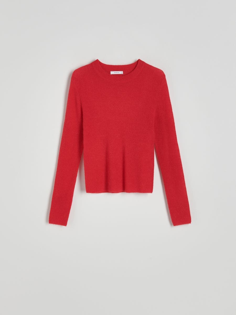 Jumper in alpaca blend - red - RESERVED - 4