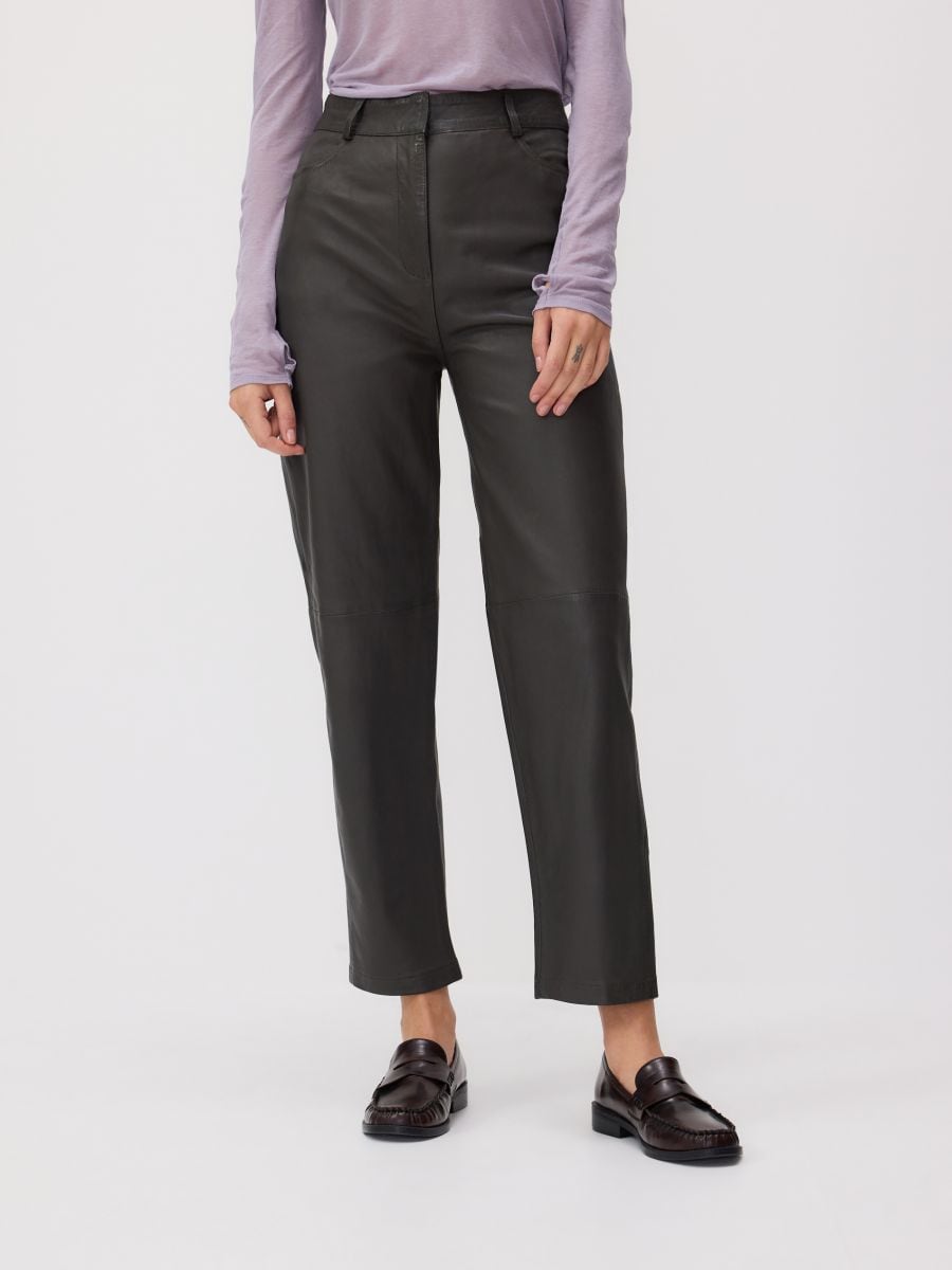 LADIES` TROUSERS - zelena - RESERVED