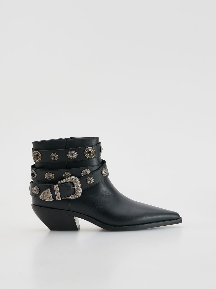 LADIES` ANKLE BOOTS - černý - RESERVED