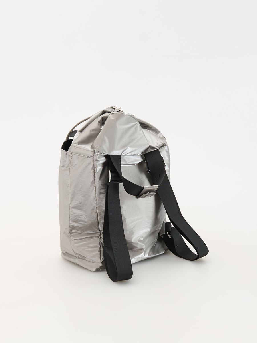 Metallic shine backpack - mid grey - RESERVED - 4