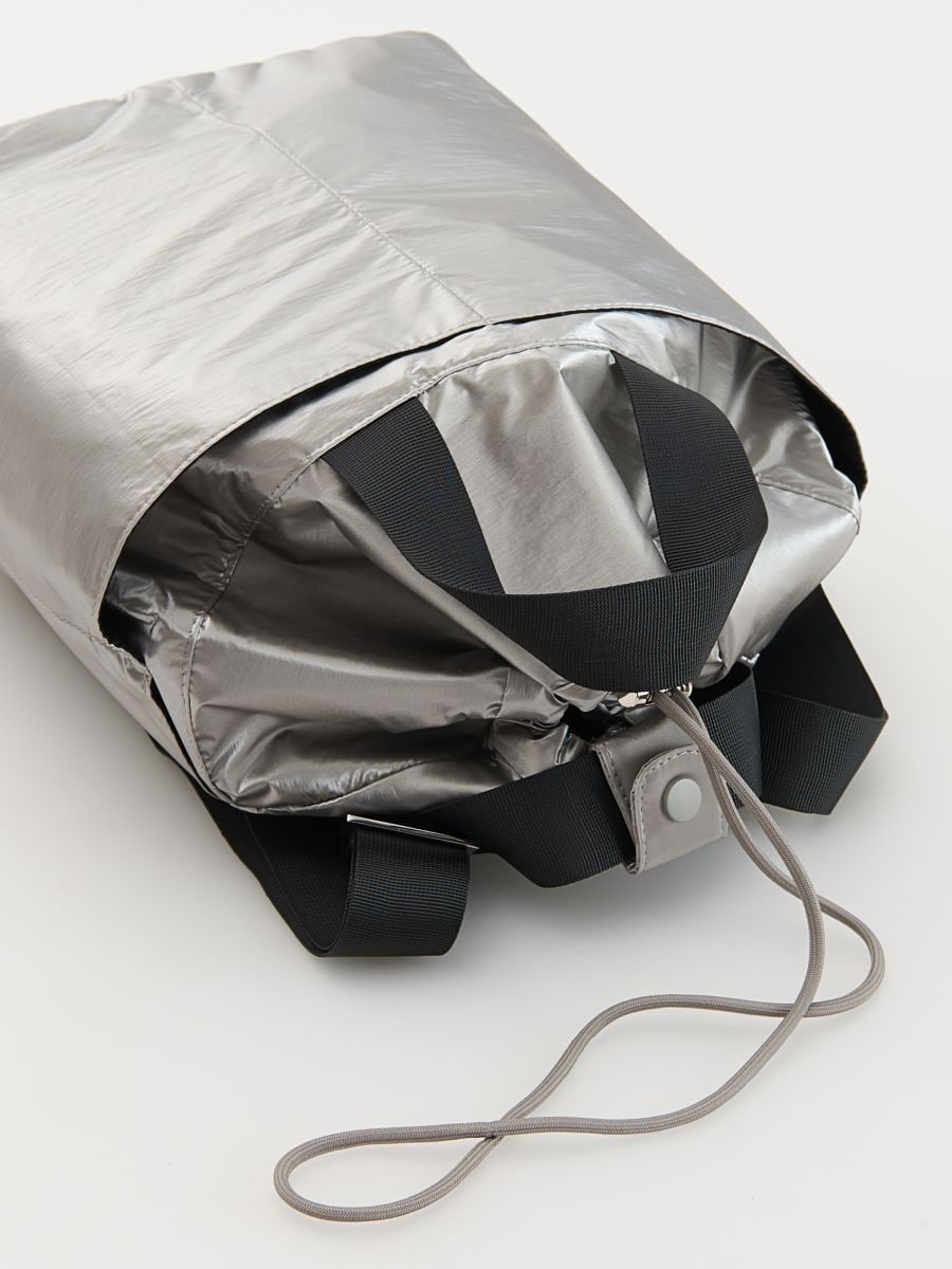 Metallic shine backpack - mid grey - RESERVED - 2