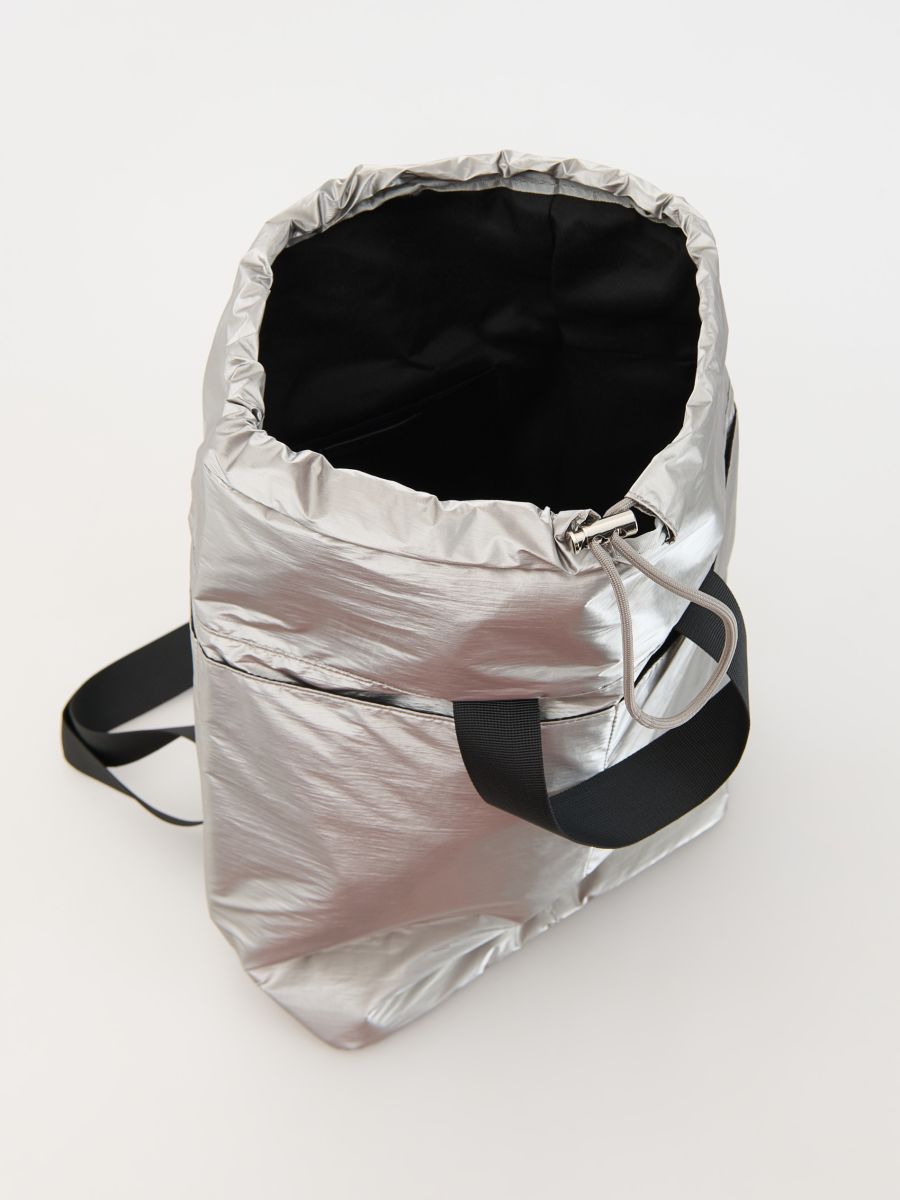 Metallic shine backpack - mid grey - RESERVED - 3