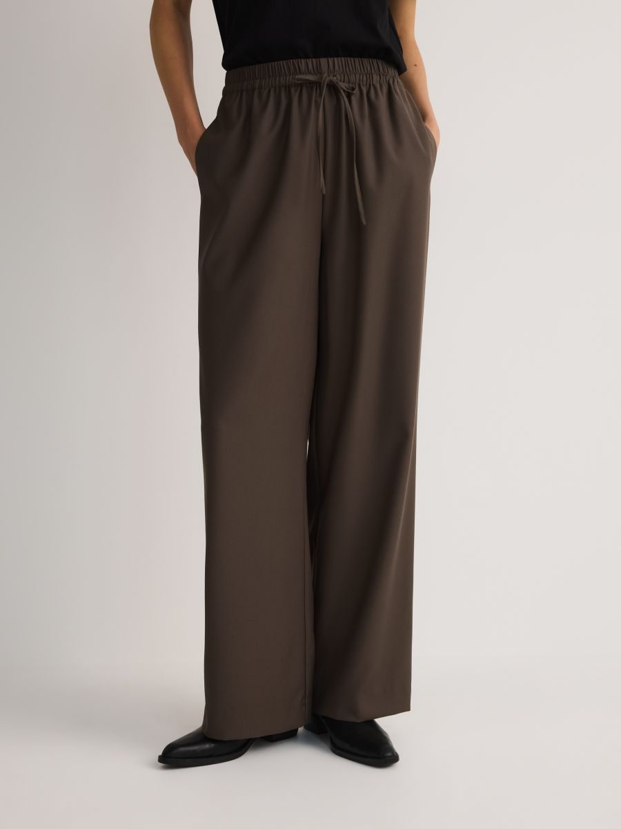 LADIES` TROUSERS - brown - RESERVED