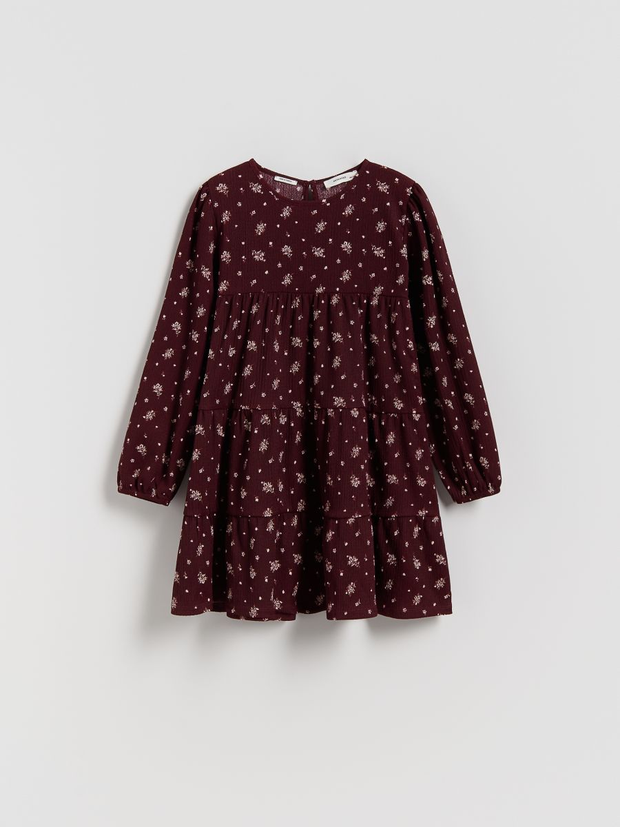 Patterned dress - maroon - RESERVED