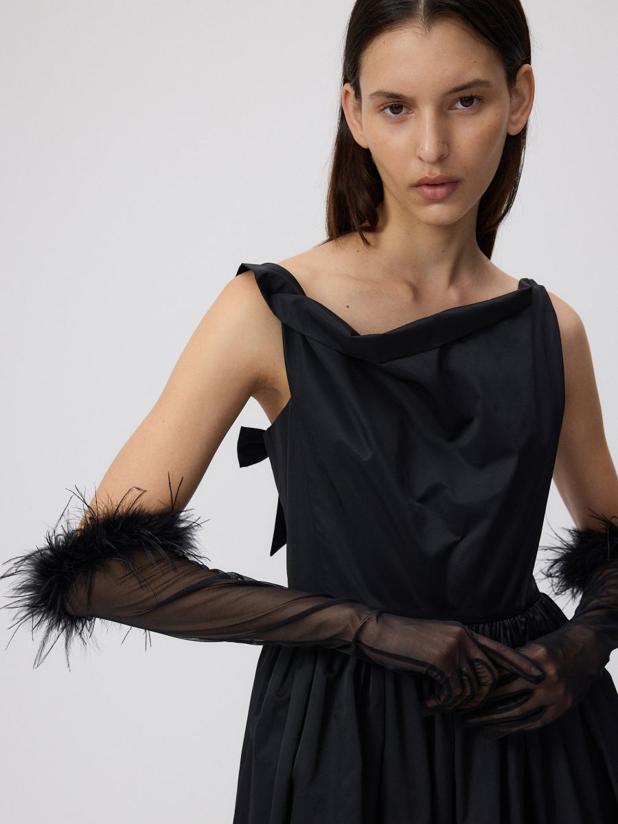 LADIES` GLOVES - crno - RESERVED - 2