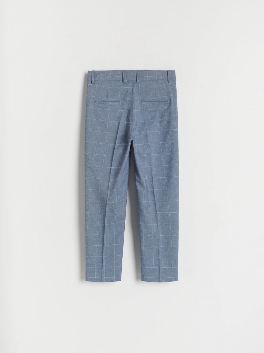 Elegant check trousers - blue - RESERVED - 2