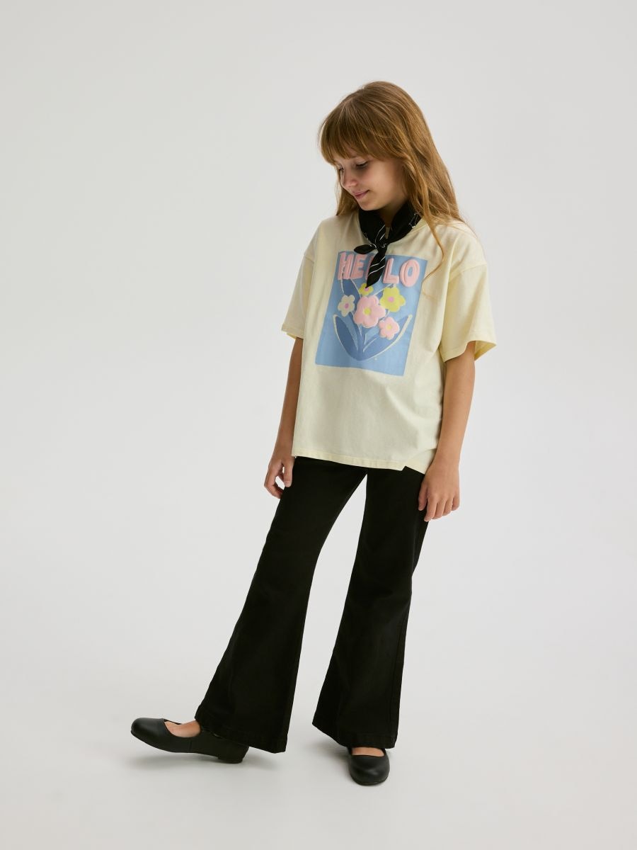 T-shirt with print - light yellow - RESERVED - 5