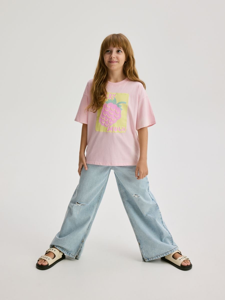 T-shirt with print - pink - RESERVED - 4