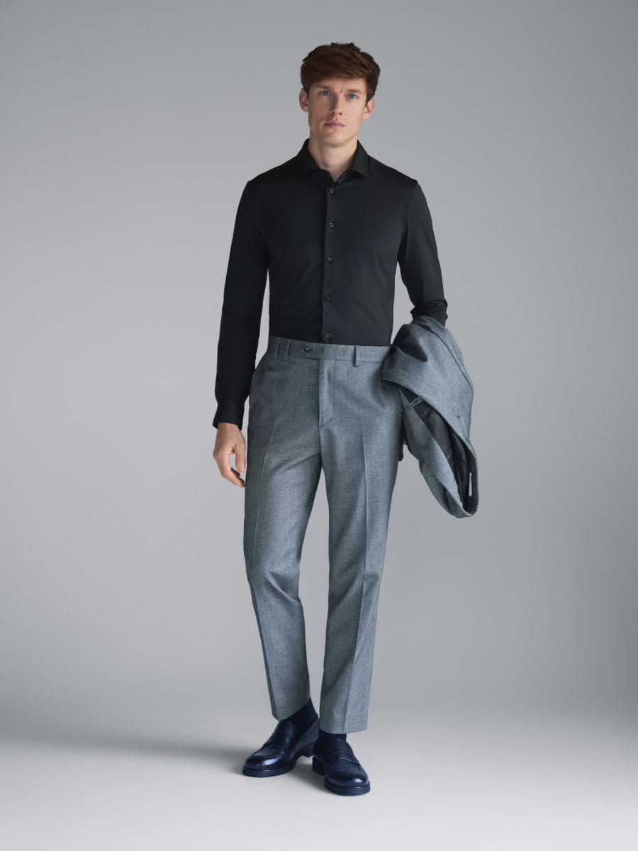 Slim fit shirt - black - RESERVED