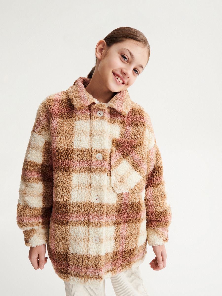 Check shacket - beige - RESERVED - 5