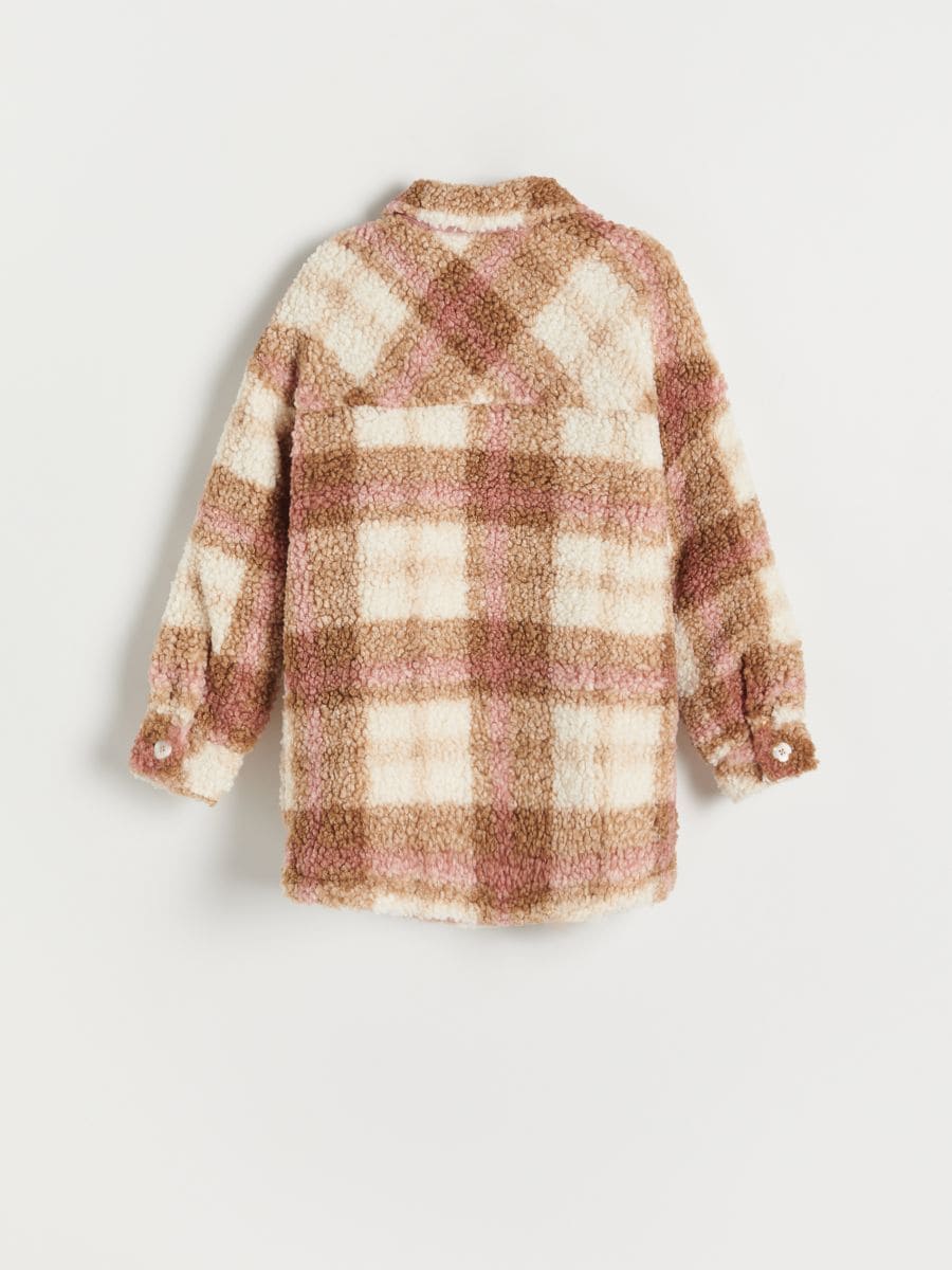 Check shacket - beige - RESERVED - 2