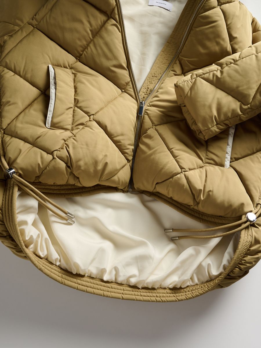 Jacket with contrasting inserts - light olive - RESERVED - 6
