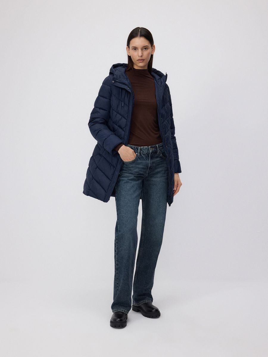 Jacket with contrasting inserts - navy - RESERVED - 8