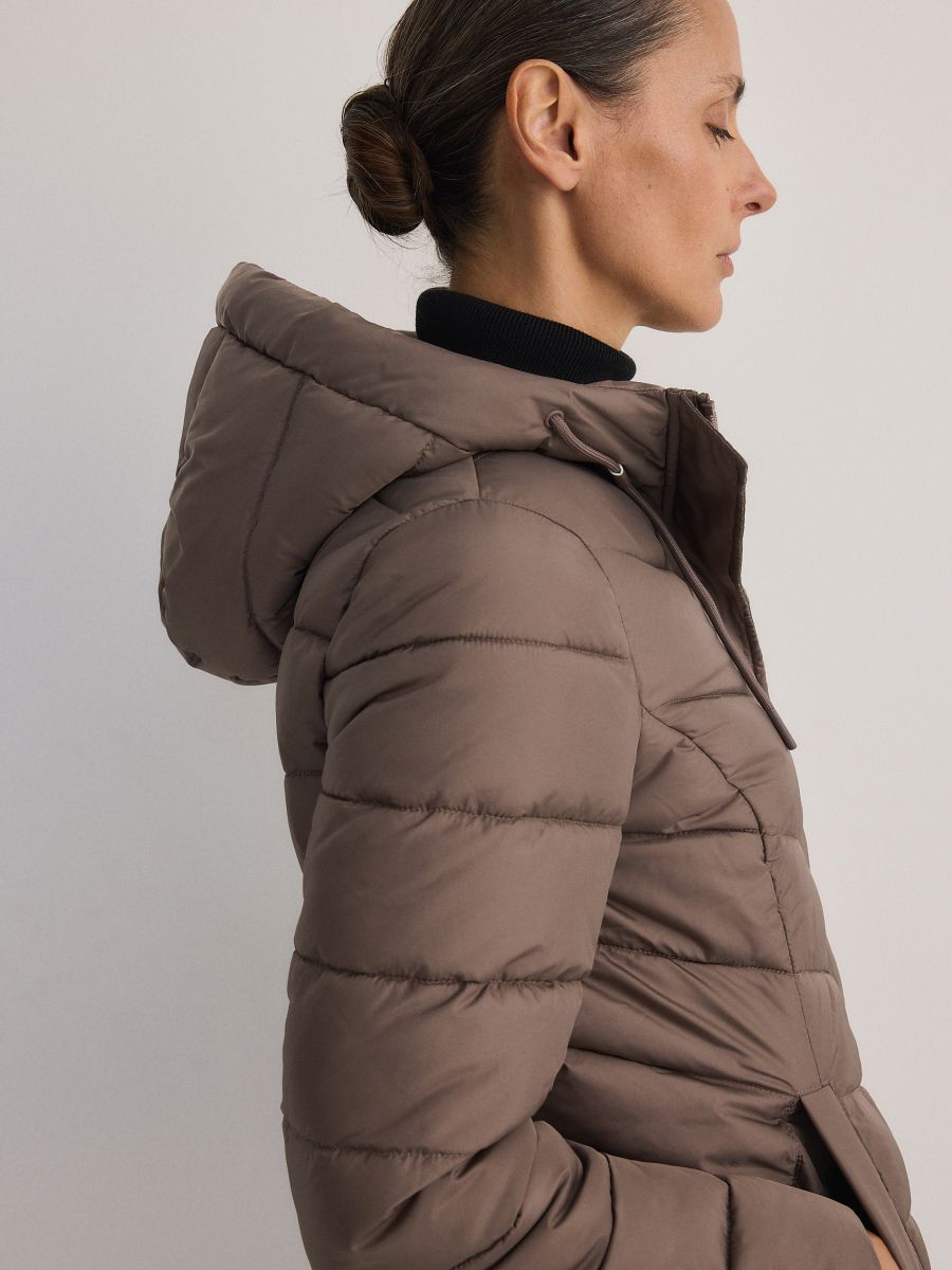 Jacket with contrasting inserts - taupe - RESERVED - 3