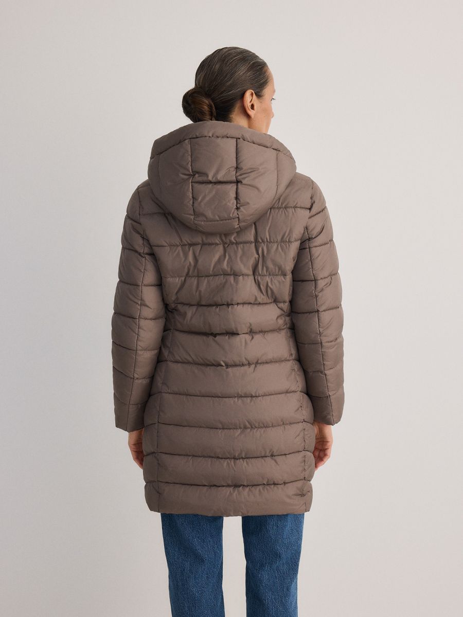 Jacket with contrasting inserts - taupe - RESERVED - 4