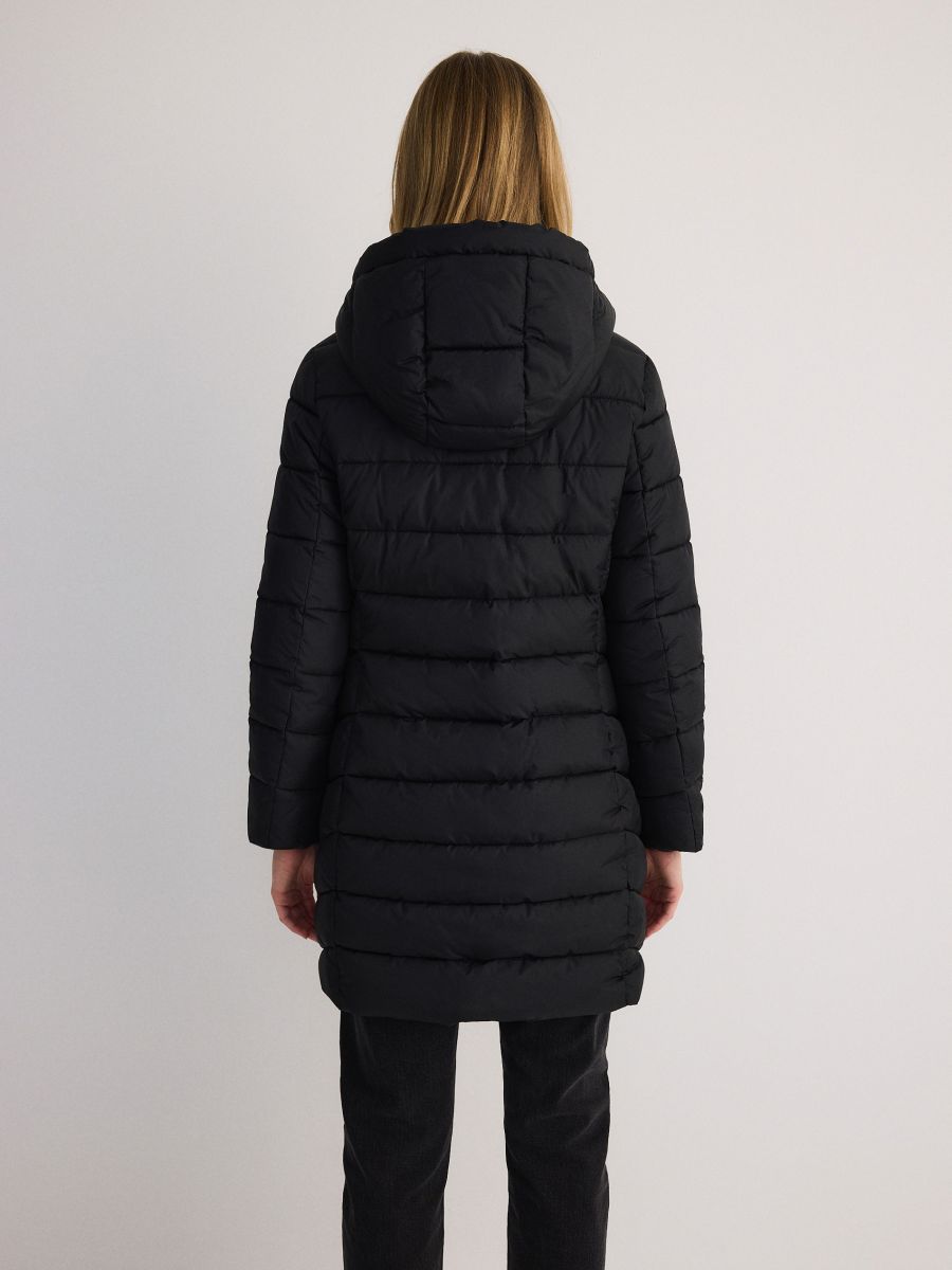 Quilted jacket with hood - black - RESERVED - 4