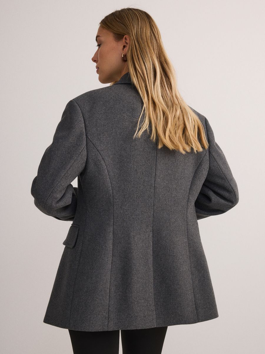 Wool blend coat - mid grey - RESERVED - 9