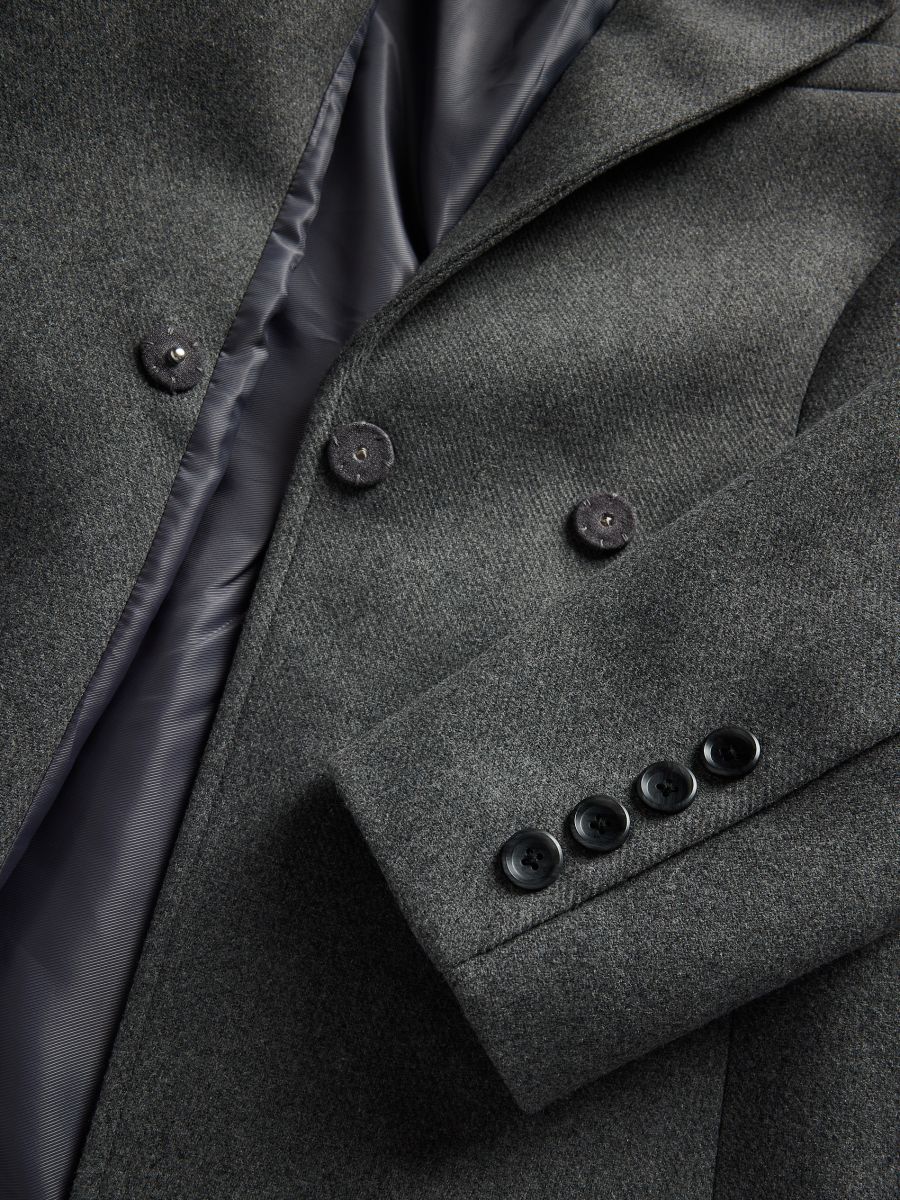 Wool blend coat - mid grey - RESERVED - 3