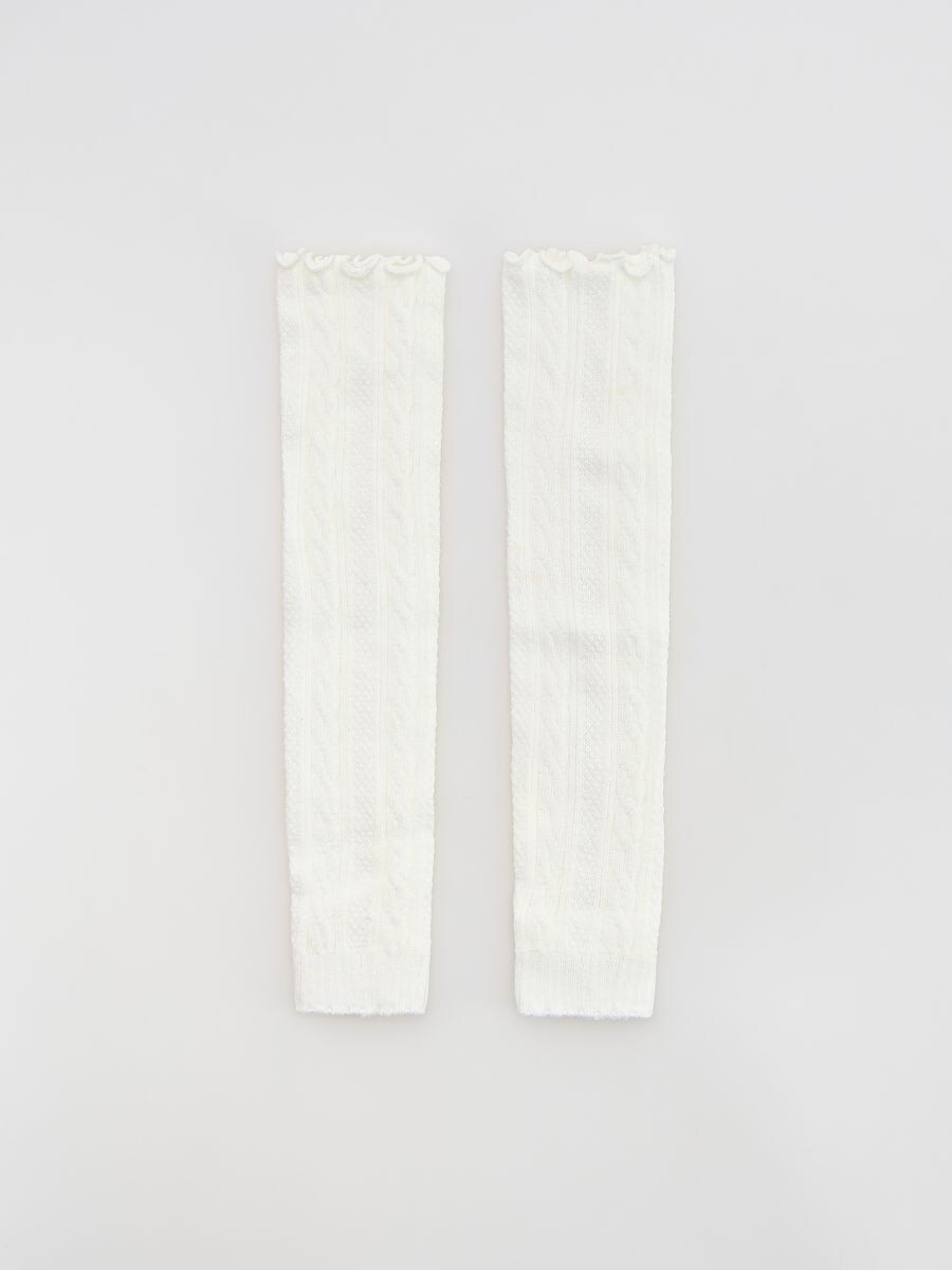 Leg warmers - cream - RESERVED