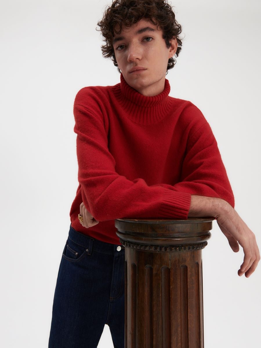 RE.DESIGN wool rich turtleneck - red - RESERVED - 3