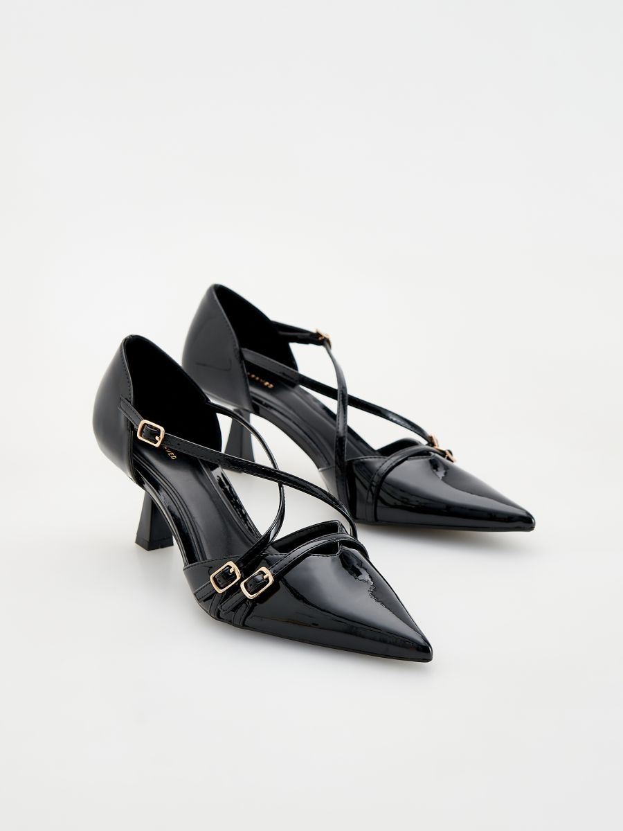 Strap heels - black - RESERVED - 2
