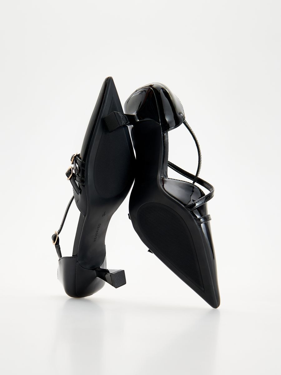 Strap heels - black - RESERVED - 5