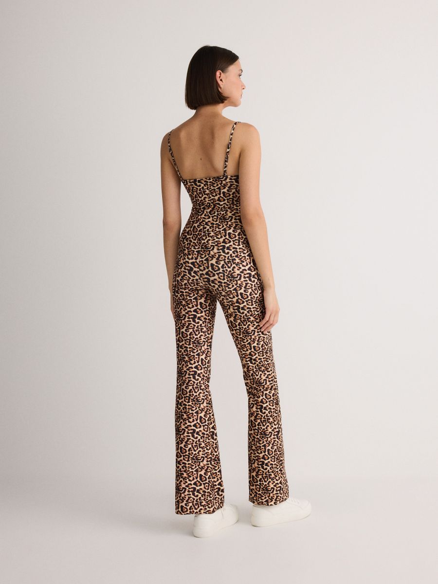 Animal print trousers Color multicolor RESERVED 306CV MLC