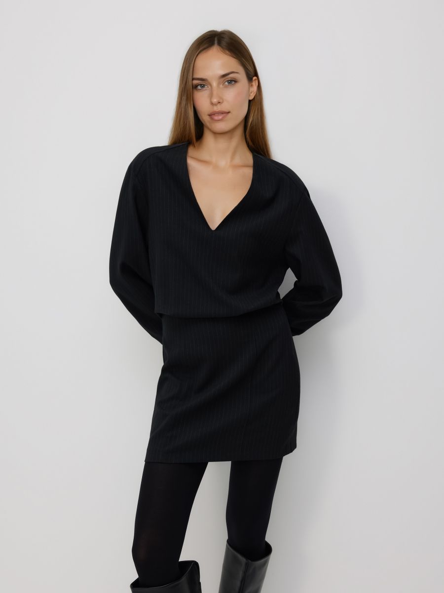 Striped mini dress - multicolor - RESERVED