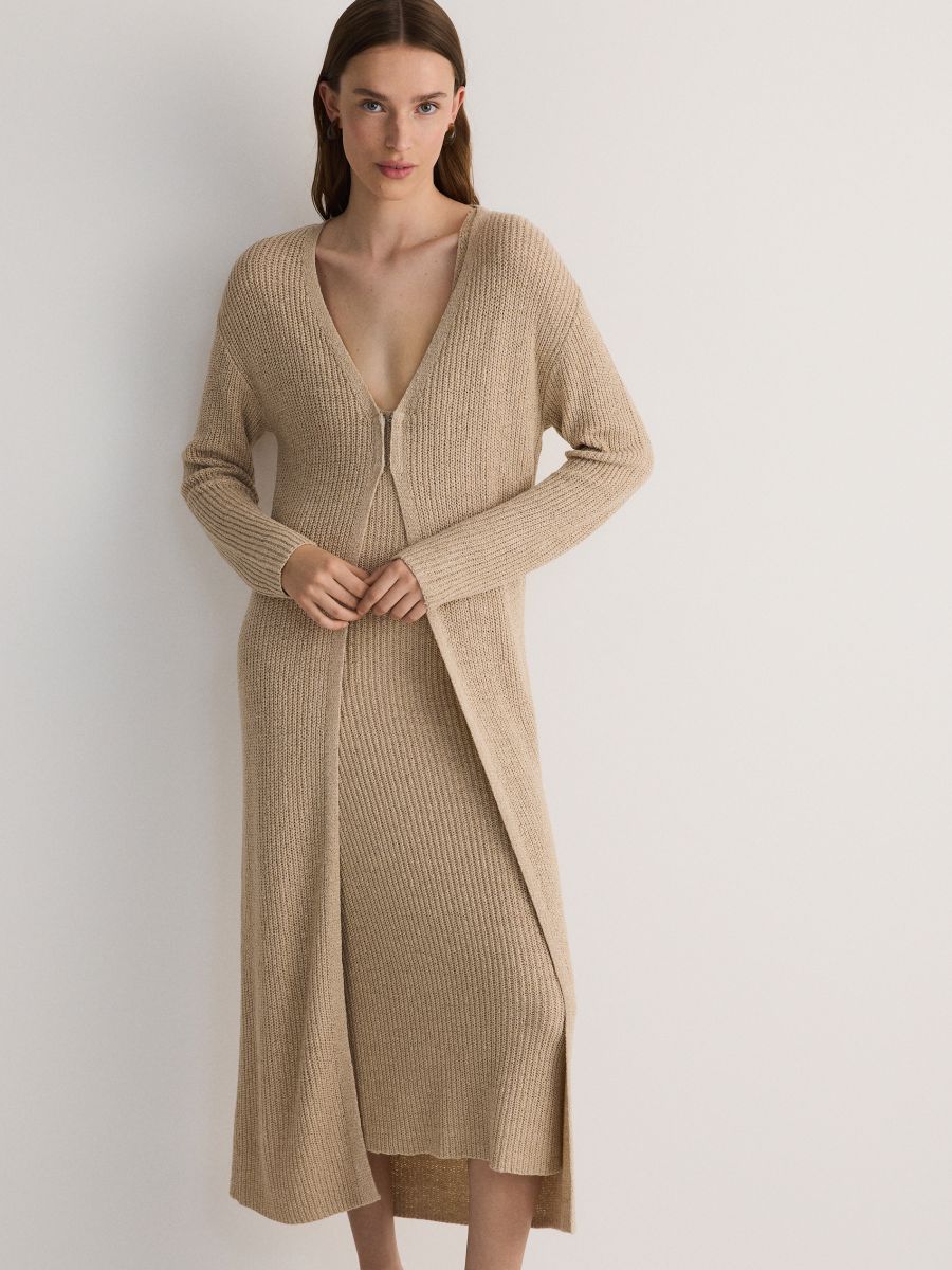 Daljša jopa - beige - RESERVED - 2