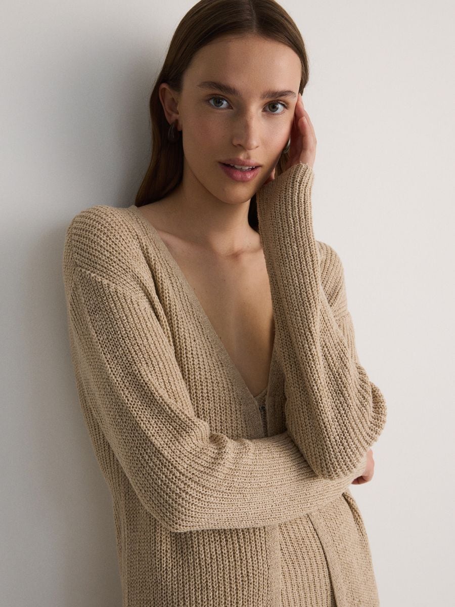 Daljša jopa - beige - RESERVED - 3