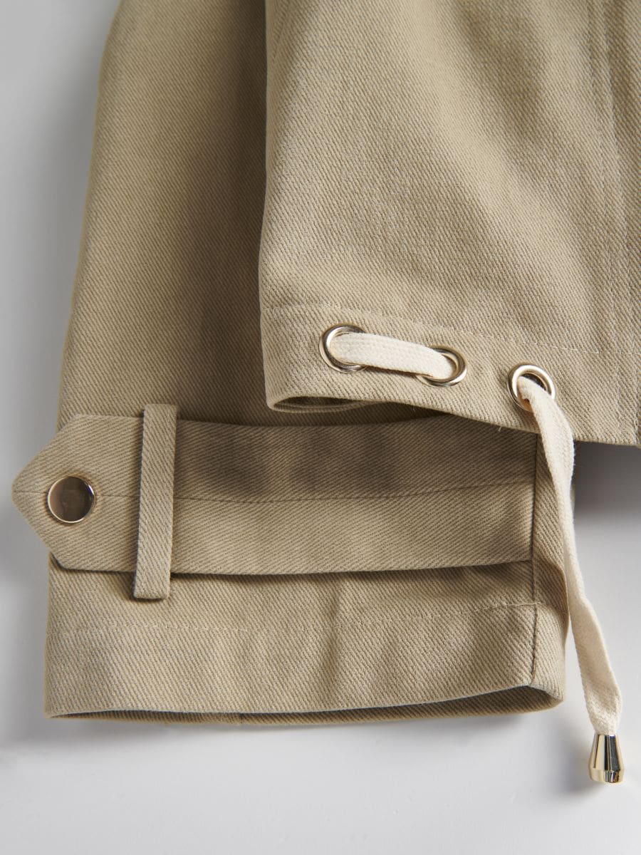 LADIES` OUTER JACKET - beige - RESERVED - 3