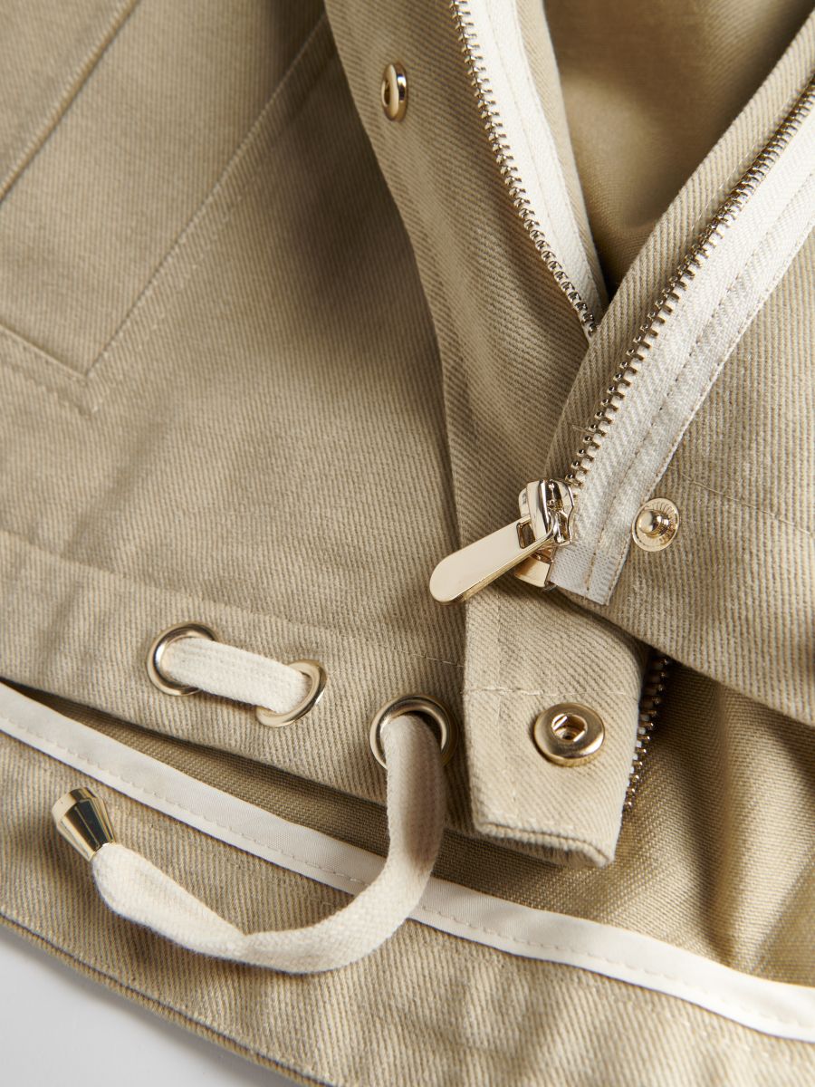 LADIES` OUTER JACKET - beige - RESERVED - 2